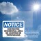 Signmission Restricted Residential Area No Hunting Or OSHA Notice Sign, Plastic, 10in W x 7in L, 2PK OS-2PACK-NS-P-710-L-18091 - alternate 2